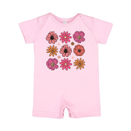 3x3 Spring Flowers - Shorts Romper
