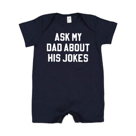 Ask My Dad About His Jokes - Shorts Romper