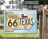 Route 66 Texas - Metal Sign