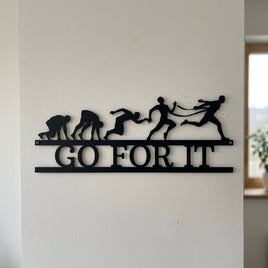 Custom Metal Wall Art - Personalized Running Sports Name Plaque