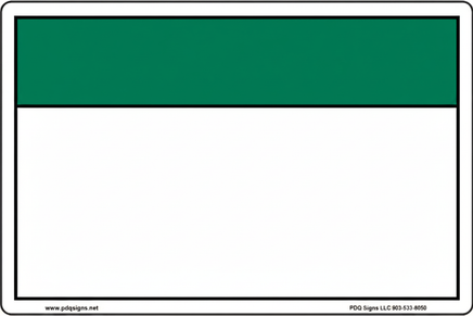 Safety Blank Green Bar - Fixed