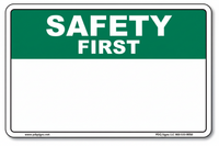 Safety First OSHA Header