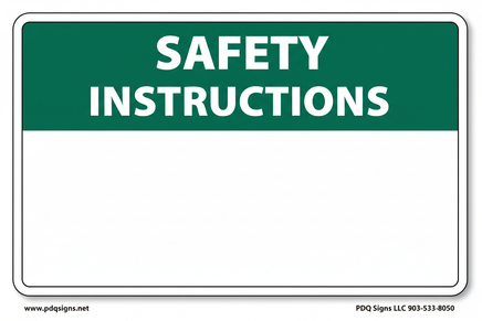 Safety Instructions ANSI/ISO Header