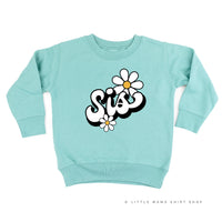 Daisy - Sis - w/ Full Daisy on Back - Child Sweater