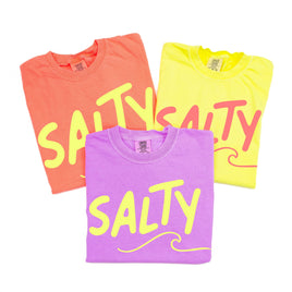 Salty w/ Wave (f&bd) - Comfort Colors Tee