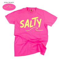 Salty w/ Wave (f&bd) - Comfort Colors Tee
