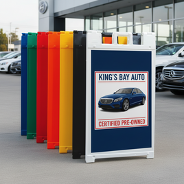 Sandwich Board Blank with Dealership Graphic