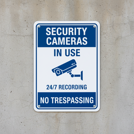Security Cameras In Use Sign