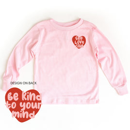Self Love Club - Be Kind To Your Mind - Child Long Sleeve Tee