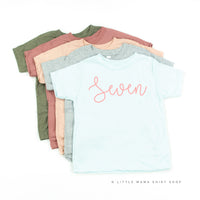 Birthday Number - New Cursive - Child Tee