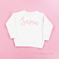 BIRTHDAY NUMBER - NEW CURSIVE - Child Sweater