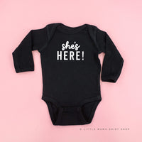 She's Here! - Child Long Sleeve Tee