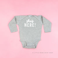 She's Here! - Child Long Sleeve Tee