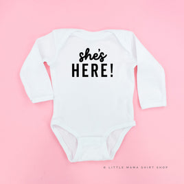 She's Here! - Child Long Sleeve Tee
