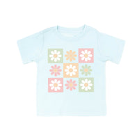 3x3 Checker Board Flowers - Child Tee