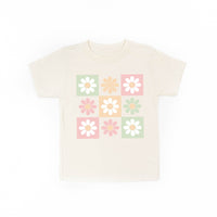 3x3 Checker Board Flowers - Child Tee