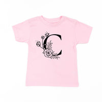 Floral Initials - Child Tee