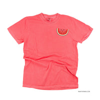 Pocket Fruit - Group of Smiley Fruit (pf&b) - Comfort Colors Tee