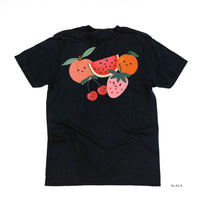 Pocket Fruit - Group of Smiley Fruit (pf&b) - Comfort Colors Tee