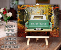 Personalized - "Side By Side" Pickup Truck - Canvas