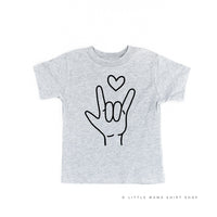 Sign Language - I Love You - Child Tee
