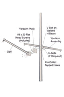 Single Mast Nautical Series w/ Yardarm & Gaff
