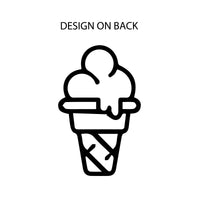 TEAM ICE CREAM - Single Cone on Back - Unisex Tee