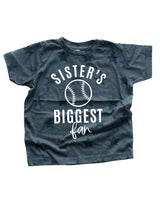 Sister's Biggest Fan - (Choose Your Sport) - Child STAR Tee