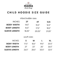 Grow Your Own Way (Pocket Front) w/ Mushrooms on Back - Child Hoodie