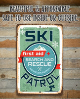 Ski Patrol First Aid Search and Rescue - Metal Sign