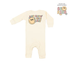 Be Kind Pocket on Front w/ And Have a Nice Day on Back - Baby Sleeper