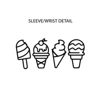 I Dream of Ice Cream - Ice Cream Sleeve Detail - Child Tee