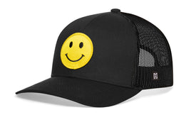 Smiley Face Trucker Hat  |  Emoji Snapback