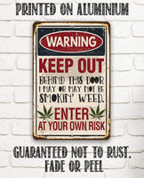 Smokin' Weed - Metal Sign