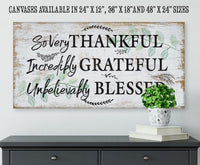So Very Thankful - Canvas