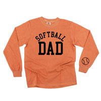 Softball Dad (wd) - LONG SLEEVE Comfort Colors Tee