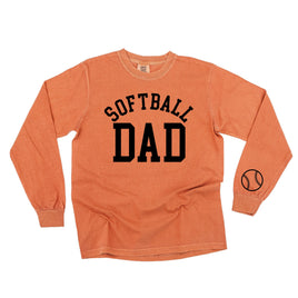 Softball Dad (wd) - LONG SLEEVE Comfort Colors Tee