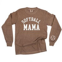 Softball Mama (wd) - LONG SLEEVE Comfort Colors Tee