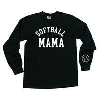 Softball Mama (wd) - LONG SLEEVE Comfort Colors Tee