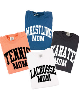 Varsity Style - Sports Moms - (Choose Your Sport) - Comfort Colors Tee