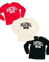 Varsity Style - Sports Moms - (Choose Your Sport) - Long Sleeve Comfort Colors Tee