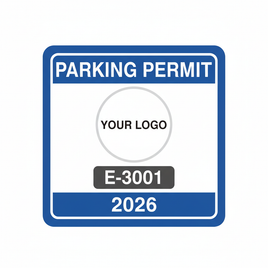 Square Parking Permit Sticker