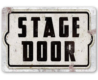 Stage Door Direction (Pointing Right) - Metal Sign