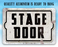 Stage Door Direction (Pointing Right) - Metal Sign
