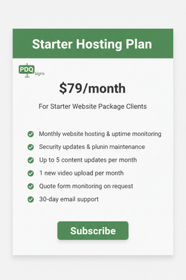 Starter Website Hosting