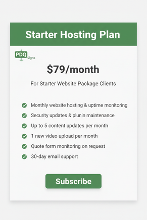 Starter Website Hosting