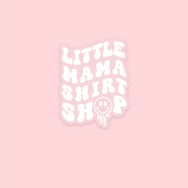 LMSS® STICKER - Little Mama Shirt Shop Melty Smiley Logo