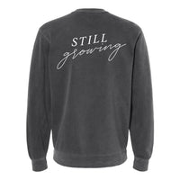 Embroidered/Printed PIGMENT Crewneck (pf&b) - Flowers / Still Growing