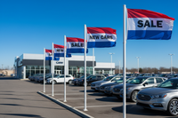 Stock Message Car Lot Flags