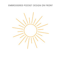 Embroidered/Printed PIGMENT Crewneck (pf&b) - Sunshine / It's Not All Sunshine And Rainbows
